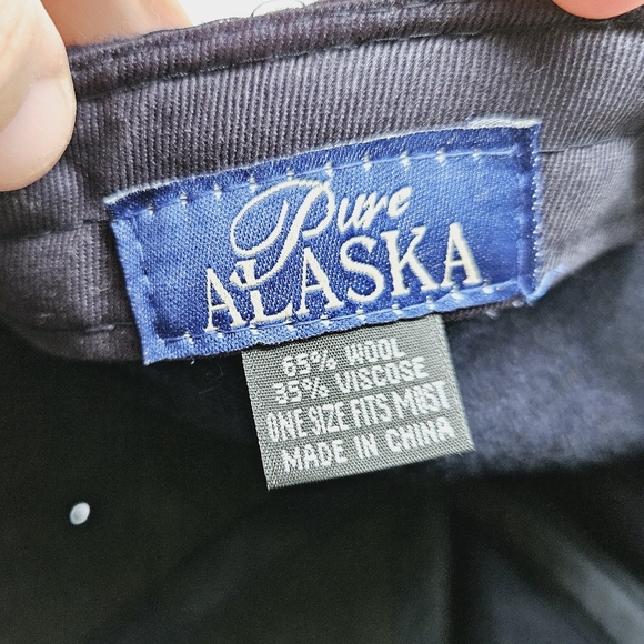 PURE ALASKA | "Alaska" wolf suede brim & wool blend cap hat - Picture 7 of 7